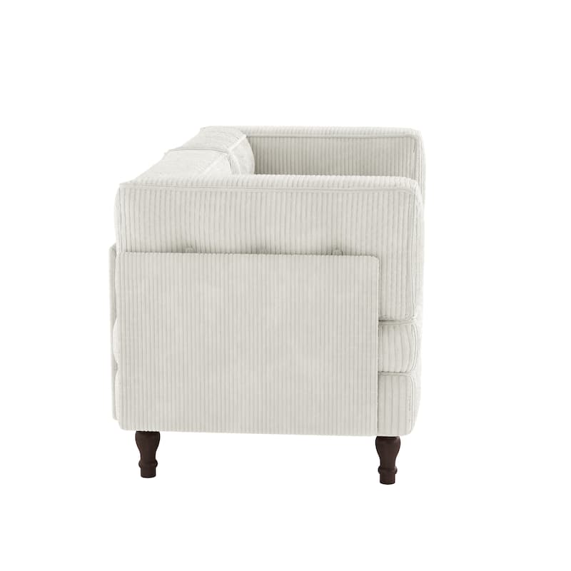 Oversized Sofa Corduroy Tufted Modular Sectional Set