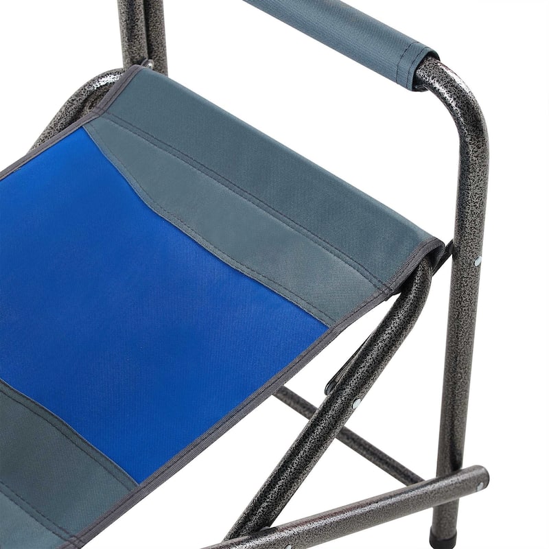 Patio Folding Picnic Chair With Storage Pockets