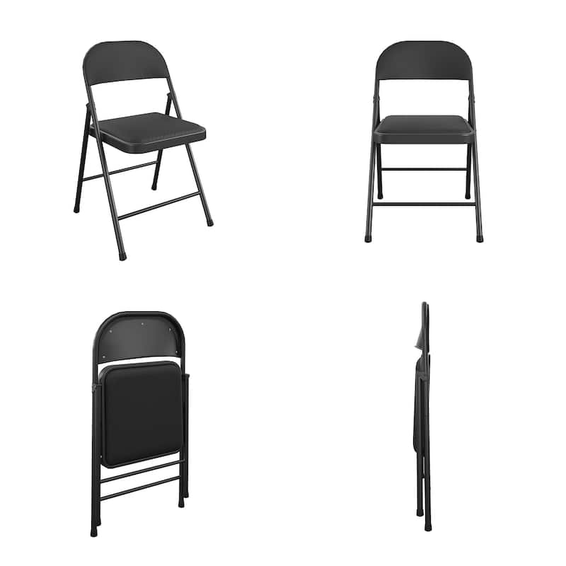 COSCO SmartFold Fabric Folding Chair, 4-Pack