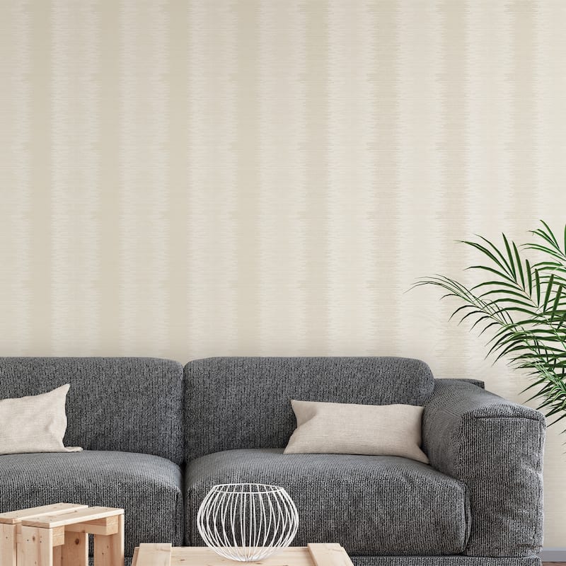 Galerie Wallcoverings Metallic FX Layered Stripe Non-woven Metallic Finish Wallpaper Roll