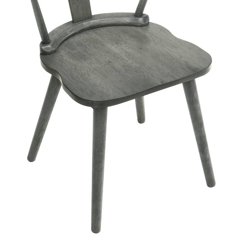 2 Pieces Set Dining Side Chair Rustic Modern Farmhouse Design Retro Design Easy to Assembly