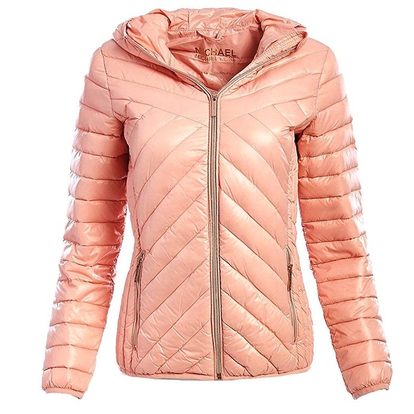 michael kors hooded down packable coat