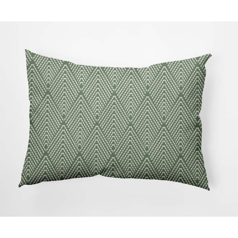 Lifeflor Diamond Indoor/Outdoor Throw Pillow - Muted Green - 14" x 20"