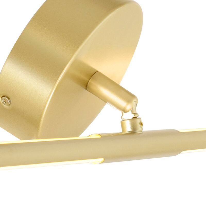 Oskil Integrated LED 24in Satin Gold Vanity Light - Satin Gold