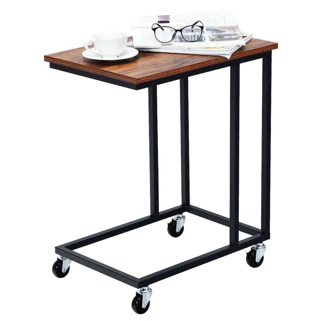 Gymax Laptop Holder Sofa Side End MobileTable Multiple Stand Desk - 20'' X 14'' X 24''