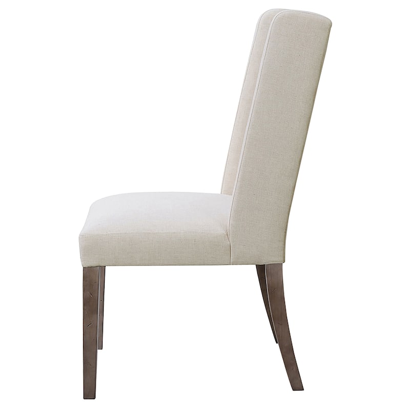 Bexley Beige Fabric Upholstered Dining Side Chair (Set of 2)