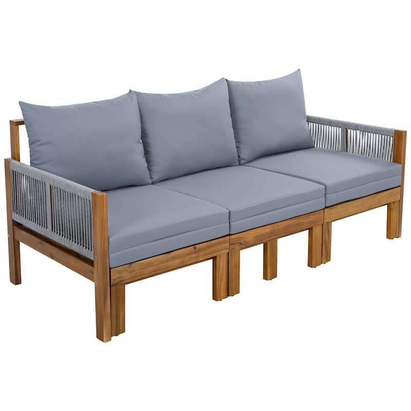 3-in-1 Outdoor Daybed & Patio Sofa with Pull-Out Sleeper by Leisure Zone