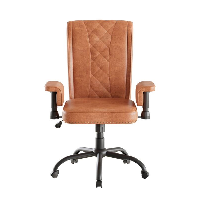 Adjustable Home Office Desk Chair, Desk Chair Executive Office Chair Computer Chair Ergonomic Mid Back with 360° Swivel