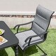 preview thumbnail 18 of 21, Nuu Garden 5-Piece Patio Outdoor Textilene and Metal Dining Set with Umbrella Hole