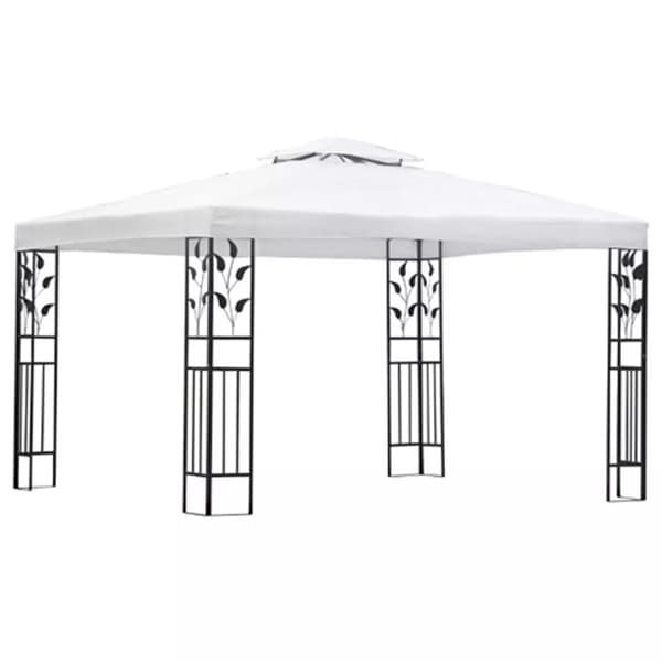 vidaXL Gazebo White Patio Outdoor Marquee Party Wedding Tent Canopy Shade