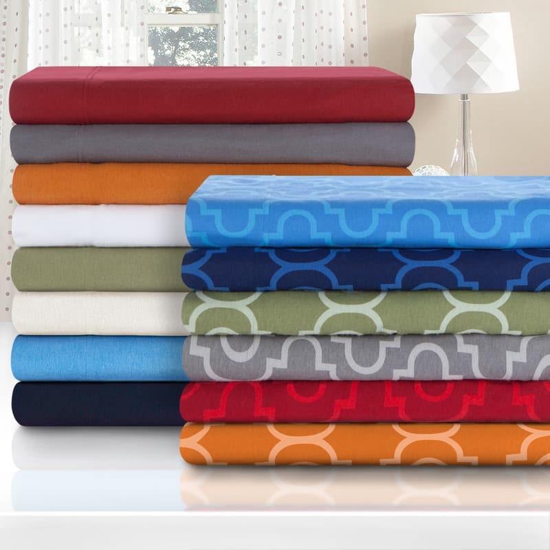 Superior Flannel Cotton Trellis Deep Pocket Bed Sheet Set