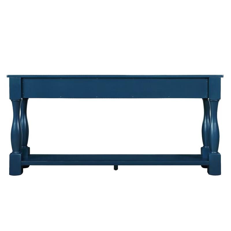63.38" Long Sofa Console Table with 3 Drawers for Entryway Behind Couch Hall Foyer
