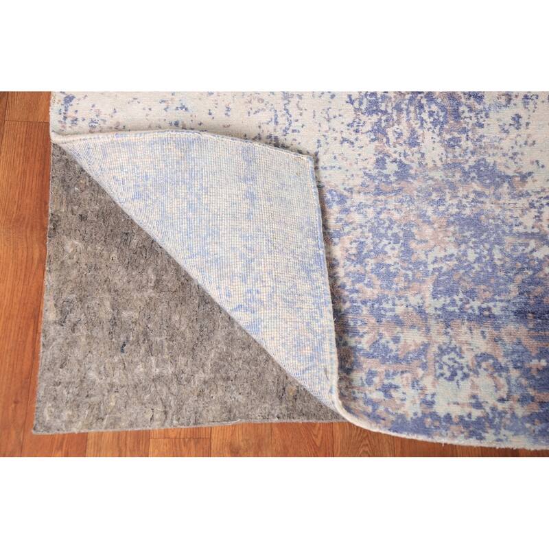 All-Over Abstract Contemporary Area Rug Handmade Wool Carpet - 8'11"x 11'11"