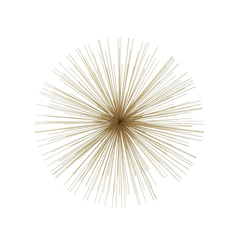 Metal Starburst Large 3D Home Wall Decor - Gold - Roche River Decor - Gold