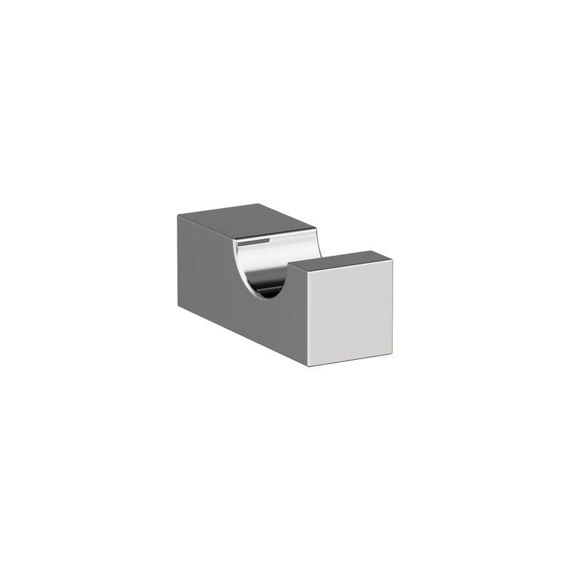 Amerock Monument Contemporary Single Robe Hook - Platinum/Chrome