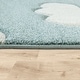 preview thumbnail 4 of 21, Kids Rug with Clouds in Pastel Colors for Children's Room or Nursery