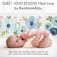 preview thumbnail 3 of 4, Blush Pink Blue Boho Floral Girl Sweet Jojo Designs + BreathableBaby Breathable Mesh Crib Liner Bohemian Farmhouse