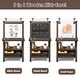 preview thumbnail 2 of 6, 3 in 1 Kids Art Easel Double Sided Storage Easel w Storage Boxes