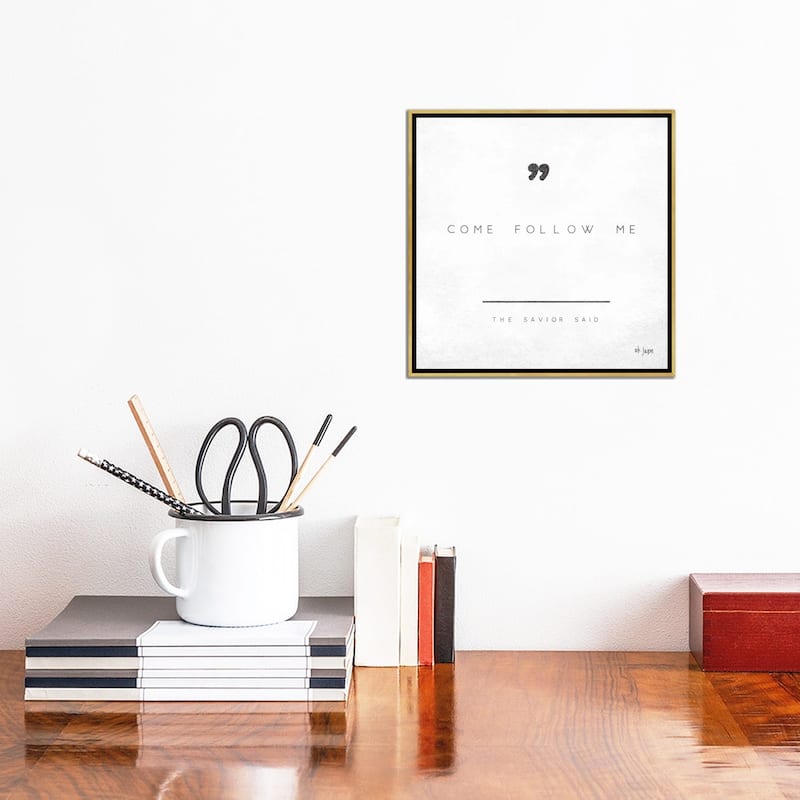 iCanvas "Come Follow Me" by Jaxn Blvd. Framed Canvas Print
