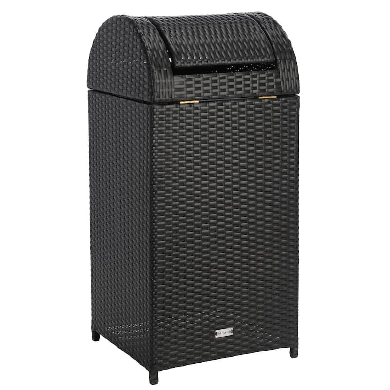 SAFAVIEH Outdoor Mazeli Trash Bin (Fully Assembled)