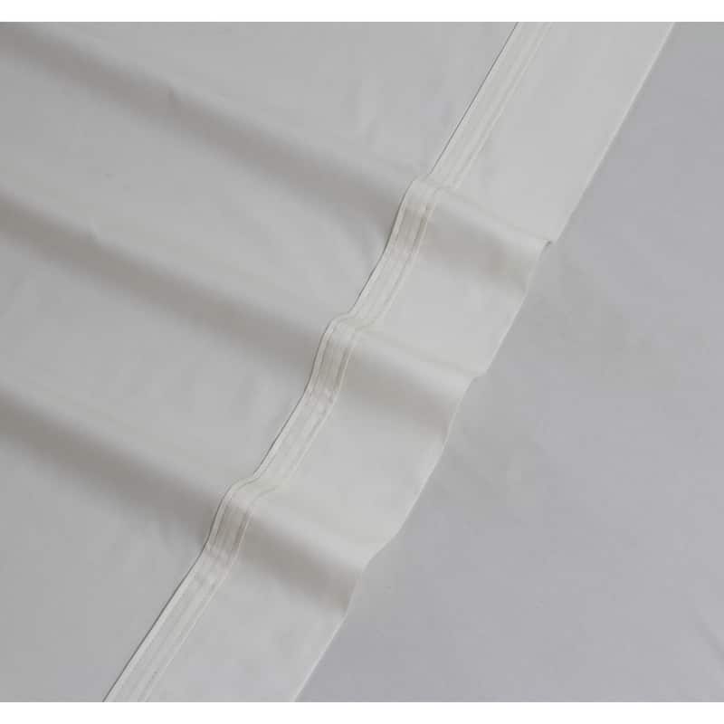 300 TC Cotton Percale Extra Deep Pocket Oversized Bed Sheet Set - Queen - Ivory