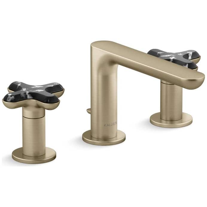 Kallista P32704-JST 002 Collection 1.2 GPM Widespread Bathroom Faucet - Brushed French Gold