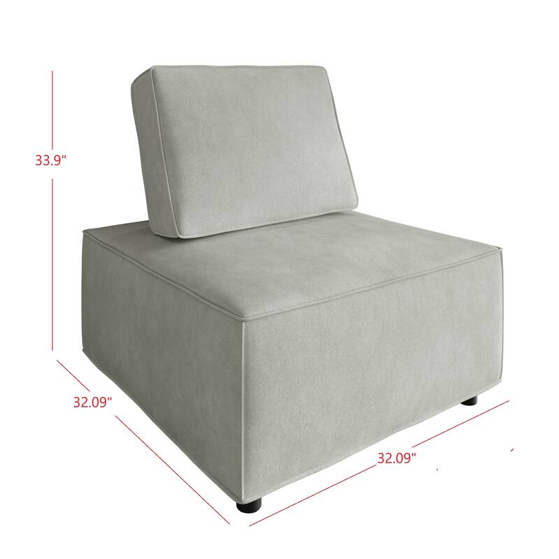 Clayfell Fandy Velvet Square Accent Chair