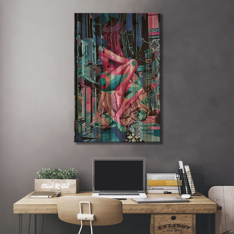 Nezlamna II Print On Wood by Oleg Kaznacheiev - Multi-Color
