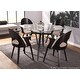 preview thumbnail 14 of 21, Carson Carrington Kansta Espresso & Velvet Mid-century Modern Dining Table
