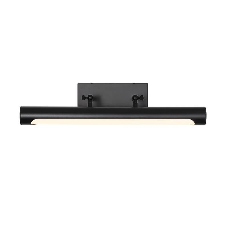 23.6" 1-Light Modern Gold/Black Adjustable Cylinder Wall Mounted LED Picture Light/Vanity Light for Bathroom, Bedroom