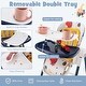 preview thumbnail 36 of 36, Babyjoy Folding High Chair Convertible Height Adjustable Baby Feeding - See Details