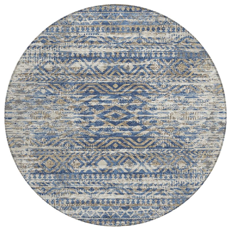 HomeRoots Moroccan Transitional Rectangle Outdoor Rug
