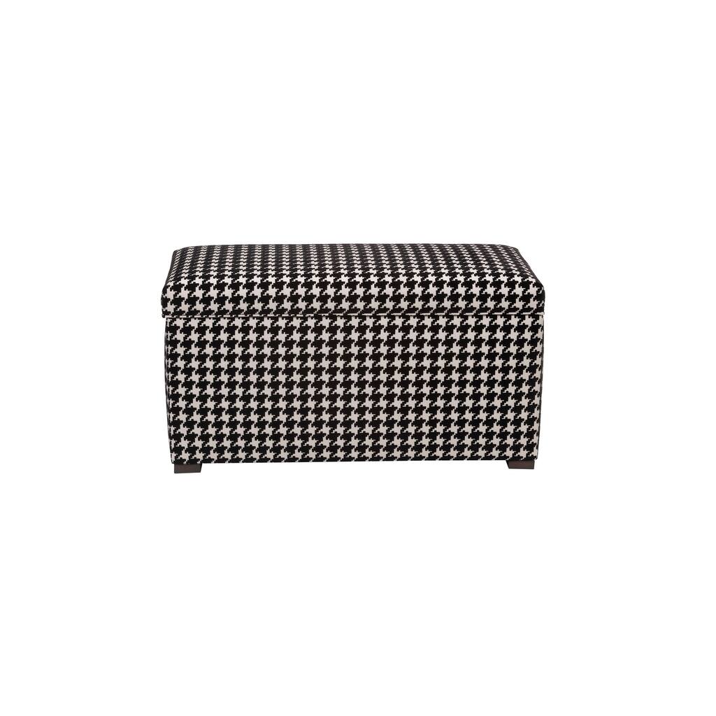 Angela Transitional Living Room Storage Trunk Bench