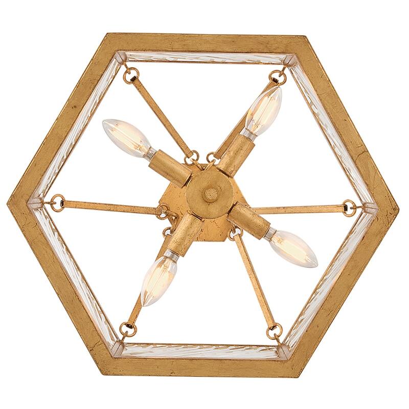 Hinkley Lighting 47461 Sura 4 Light 19" Wide Semi-Flush Drum Ceiling