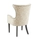 preview thumbnail 5 of 7, Madison Park Angelica Tan Arm Dining Chair (Set of 2)