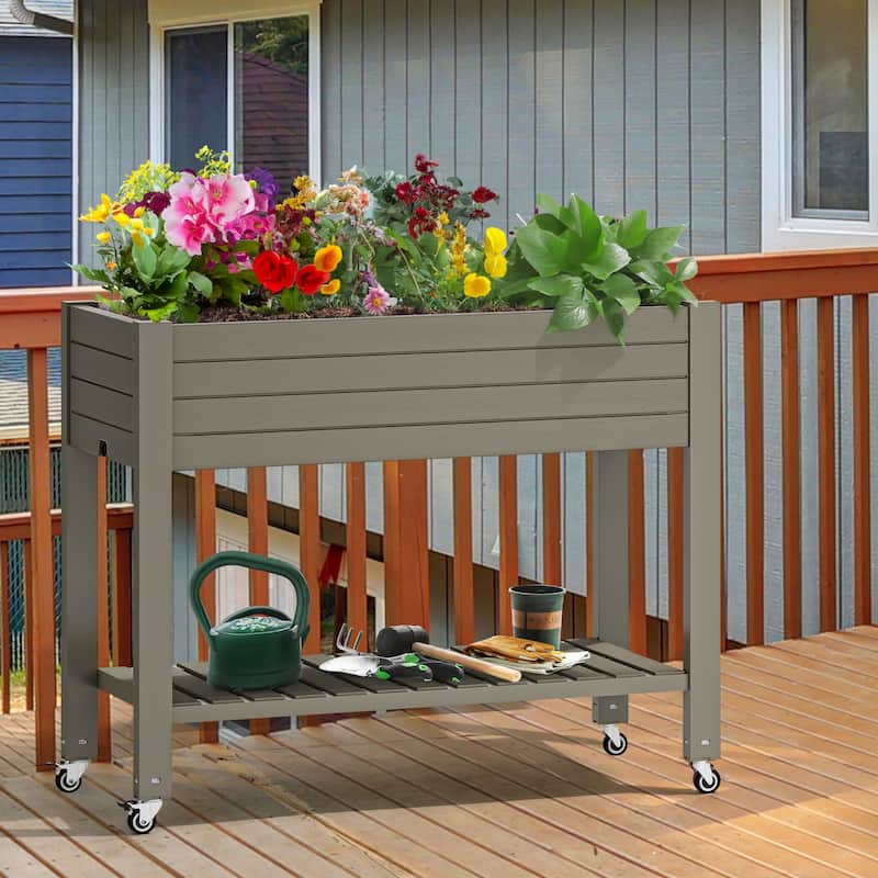 Moasis Outdoor Raised Garden Bed - Brown