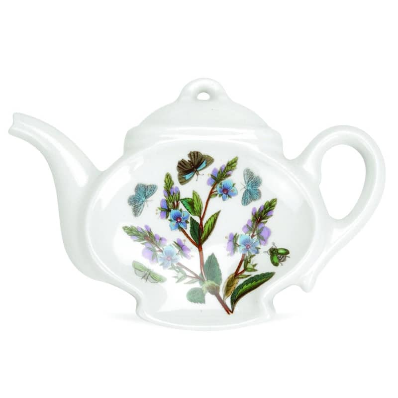 Portmeirion Botanic Garden Teapot Spoon Rest, Assorted Motifs - 5.5 inch - 5.5 inch