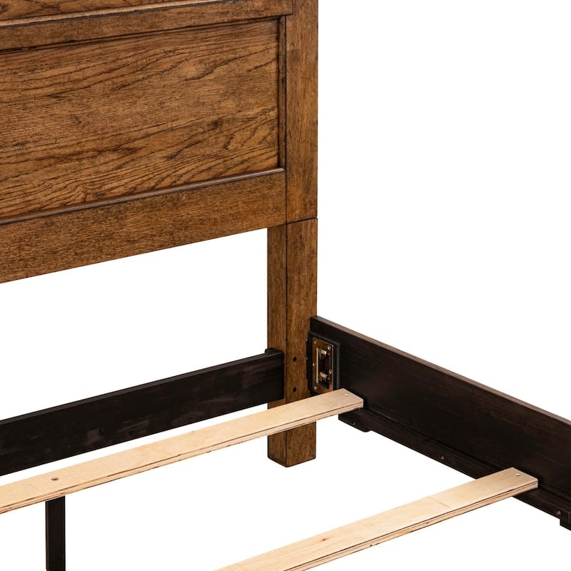 Liberty Furniture Carolina Park Oak Panel Bed - King, Queen