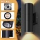 preview thumbnail 5 of 18, IP65 Integrated LED Cylinder Up-Down Wall Light, 12W Modern Outdoor Porch Light