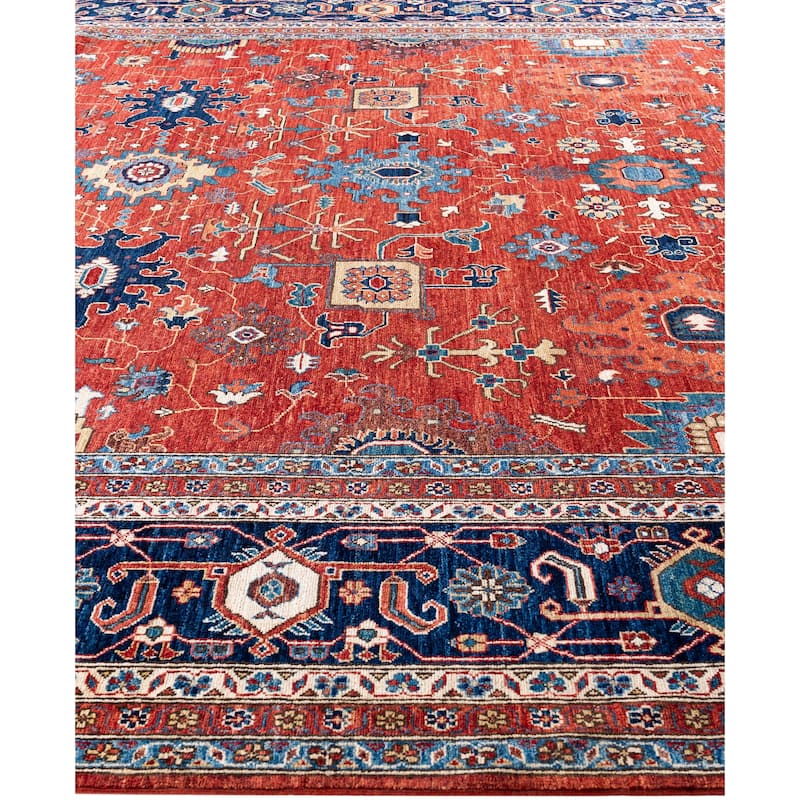 Serapi One-of-a-Kind Hand-Knotted Area Rug - Red - 10' 1" x 13' 10"
