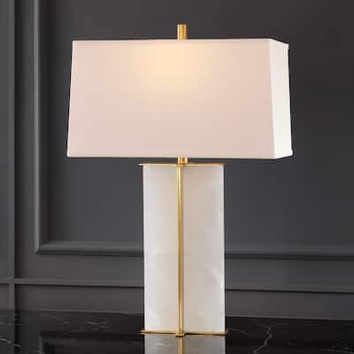 SAFAVIEH Couture Metha 31" Marble Table Lamp - 20" W x 11" D x 31" H - 20Wx11Dx31H