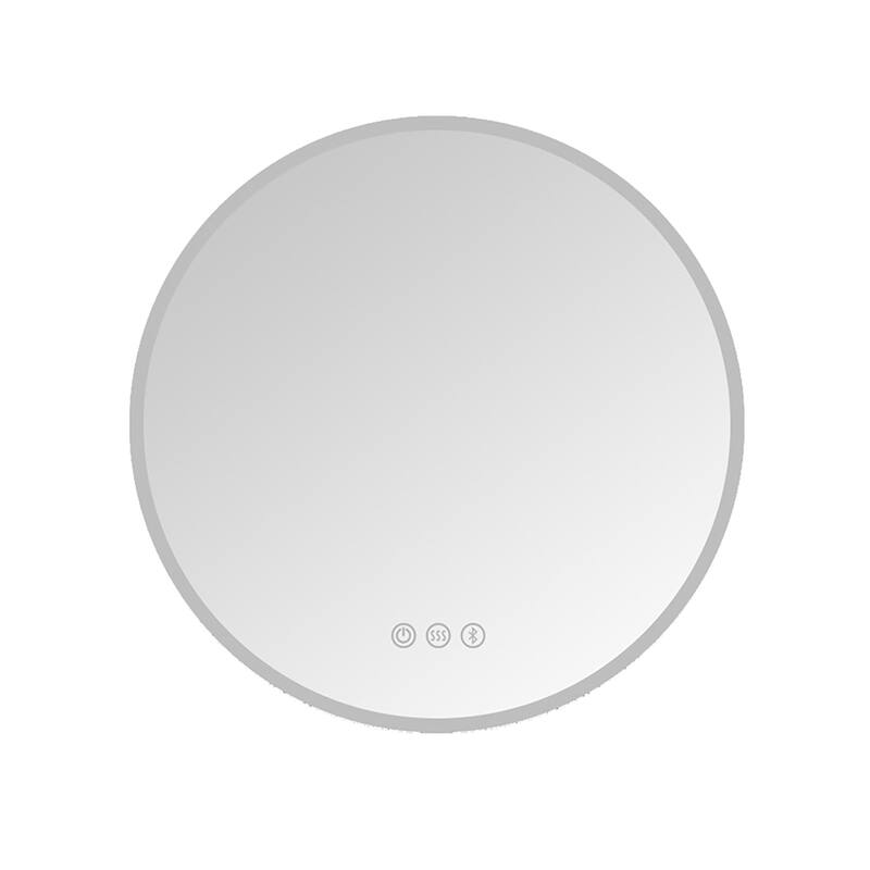 Round Frameless Wall Mount Anti Fog LED Light Bathroom Vanity Mirror