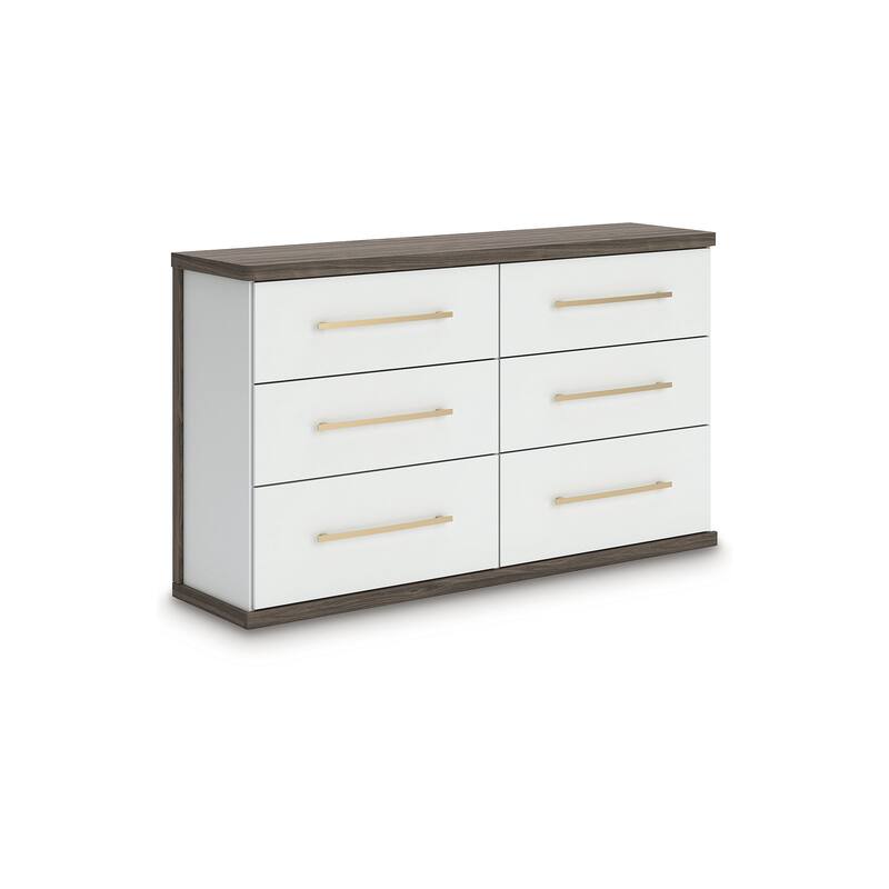 Signature Design by Ashley Nendalane Brown/White Dresser
