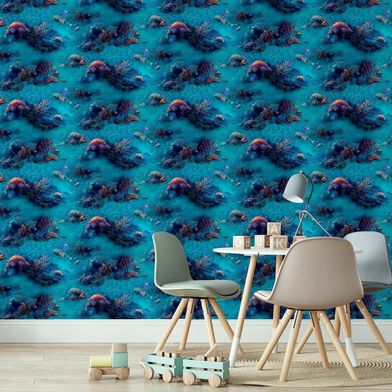 Arthouse Orlena Blue Under The Sea Wallpaper