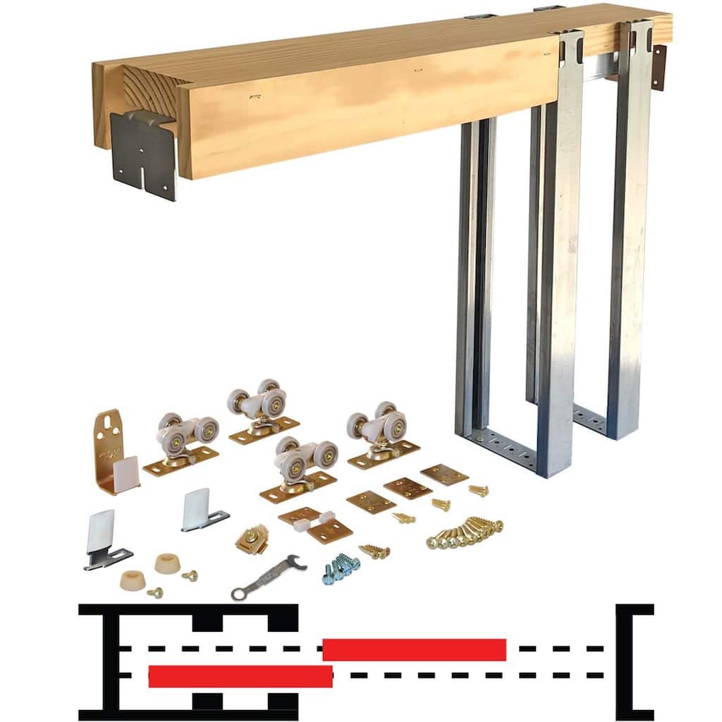 Johnson Hardware 15622068 1562 Series 24" x 80" Bypass Pocket Door