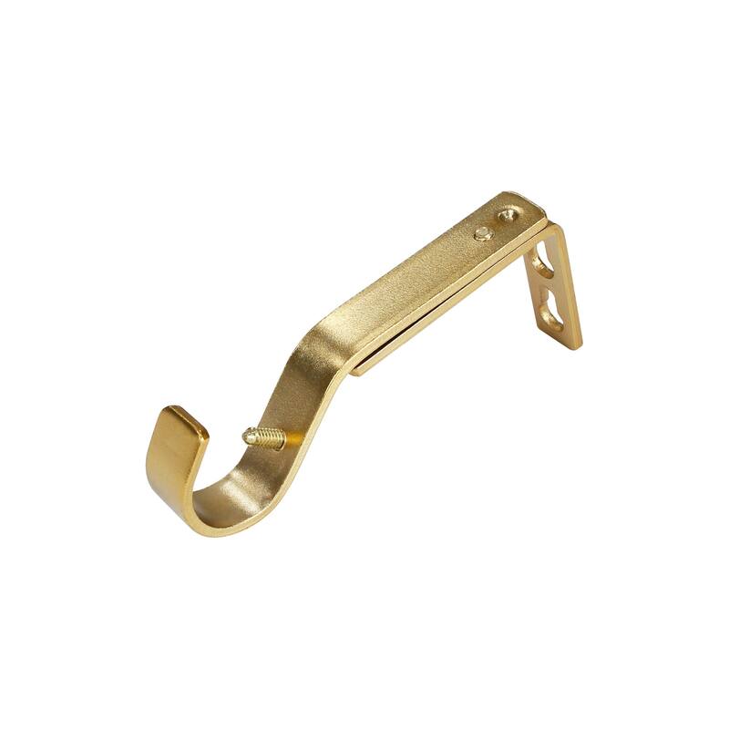 Lumi 1 in. Single Curtain Rod Bracket (4-Pack) - Gold