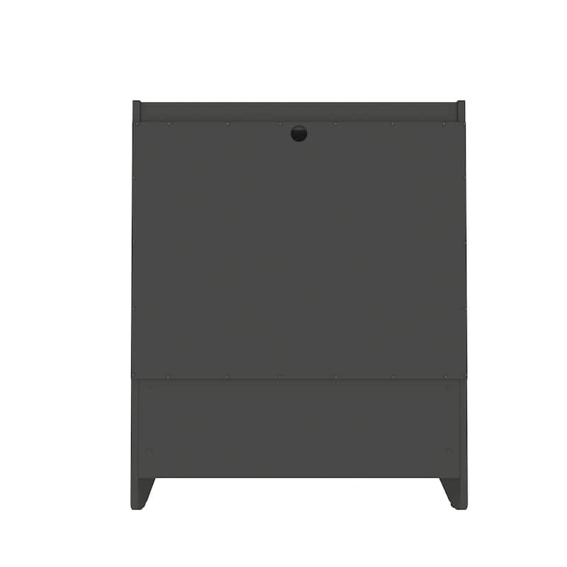 Manhattan Comfort Coney 3-Piece Mid-Century Modern Dresser and Nightstand Set