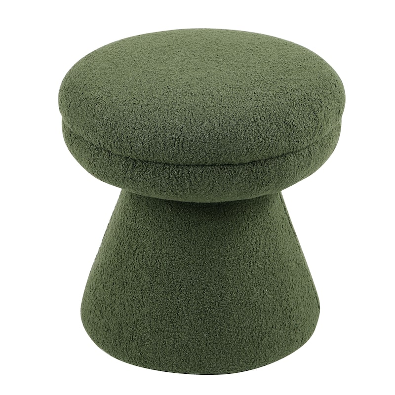 Furniture of America Silas Modern 18-inch Mushroom Upholstered Ottoman