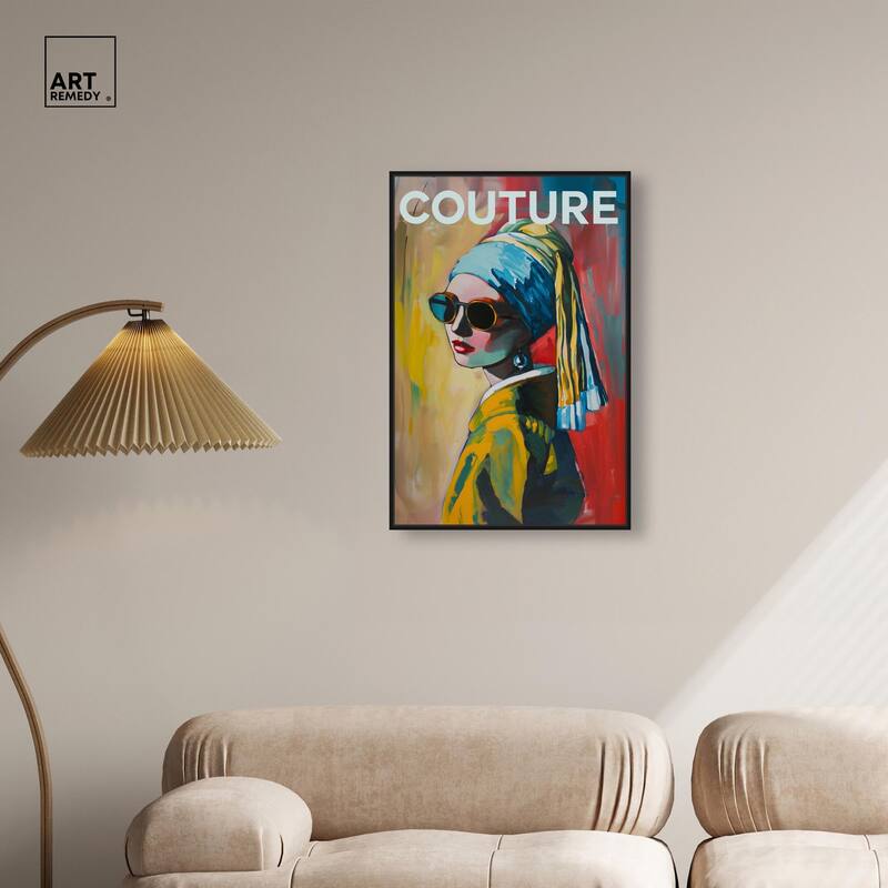 Pearl Earring Cover Canvas by Art Remedy