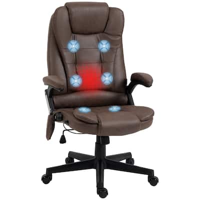 6 Point Vibrating Massage Office Chair With Heat
